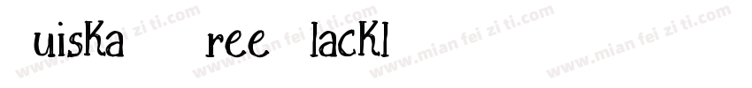 Quiska – Free Blackl字体转换